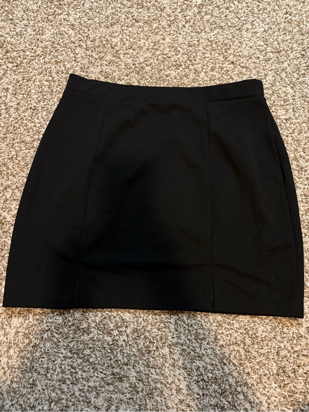SHEIN Black Tailored Mini Skirt